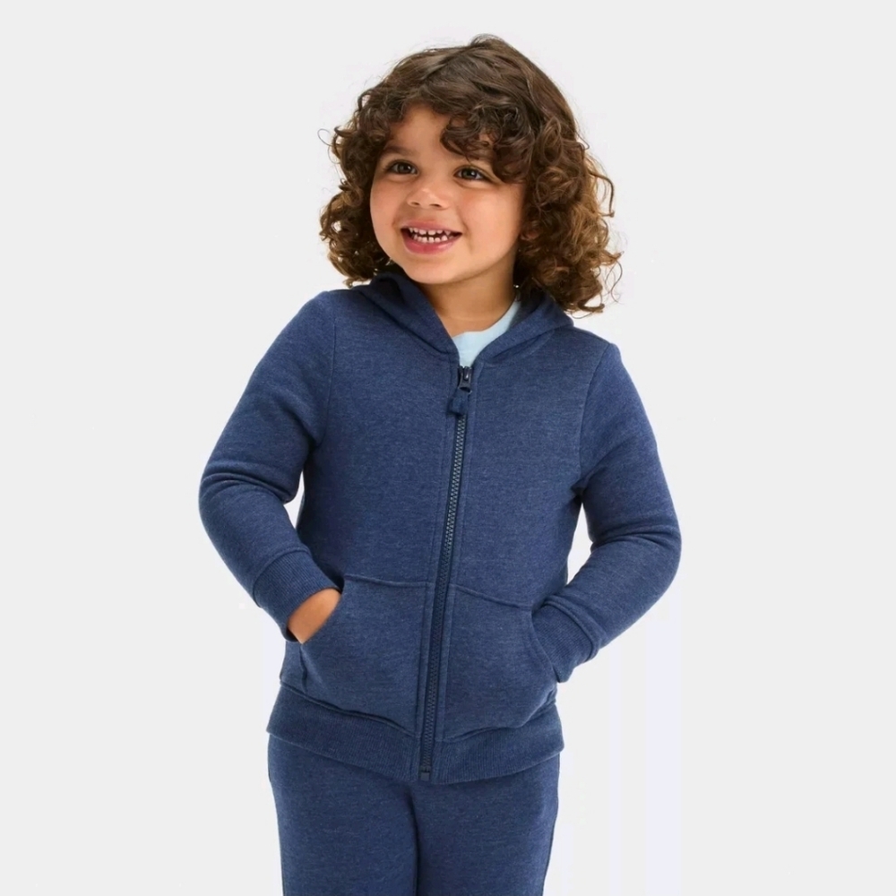 Cat & Jack Navy Blue Zip Up Hoodie Size 18 MONTHS  NWT!